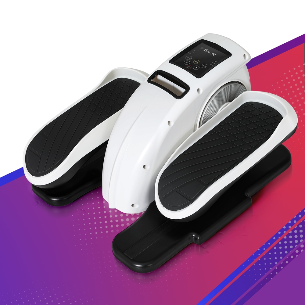Everfit Pedal Exerciser Mini Exercise Bike Cross Trainer 50W White Australia