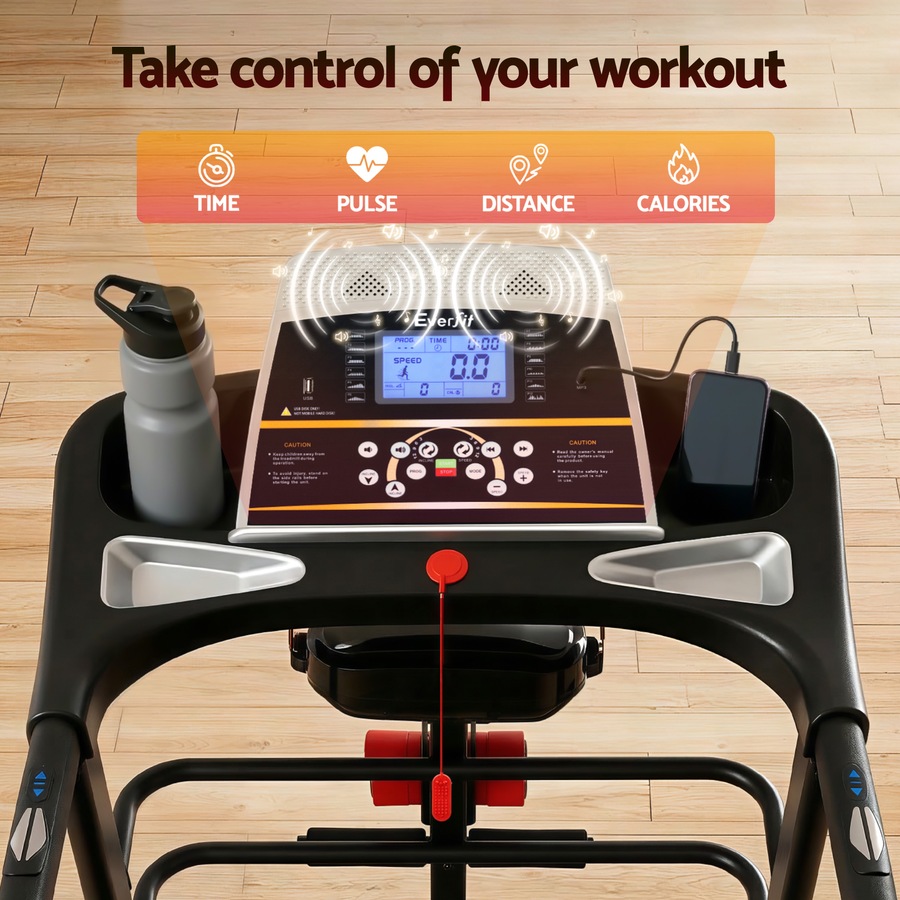 Buy Everfit 48cm Treadmill Auto Incline 5 in 1 Foldable Run Machine ...