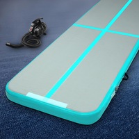 Everfit 3M Air Track Inflatable Gymnastics Mat With Pump Tumbling Mat Green