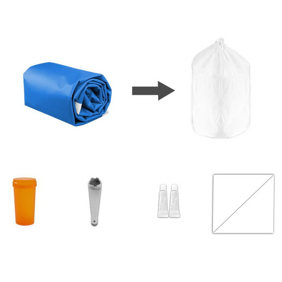 Everfit 4M Air Track Inflatable Gymnastics Mat With Pump Tumbling Mat Blue