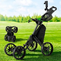 1 pc Golf Buggy Foldable Trolley Everfit Golf Cart Wheels Umbrella Bottle Holder