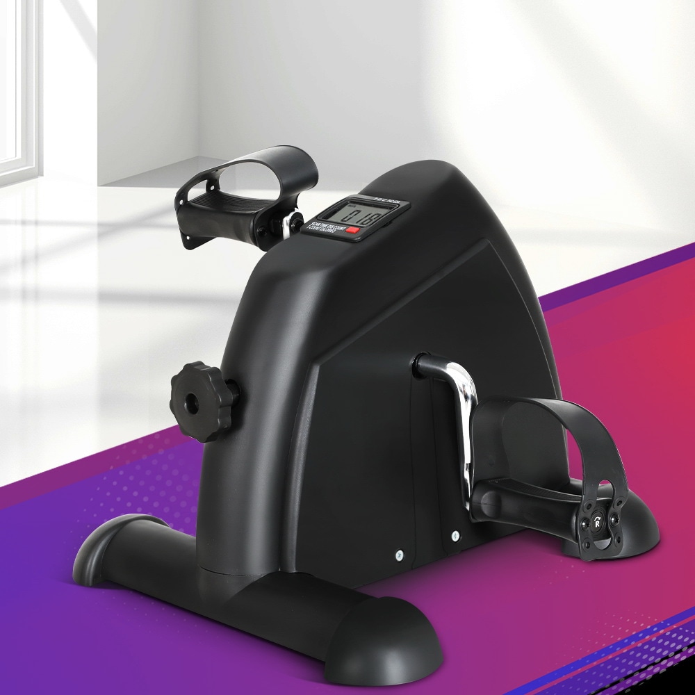 Everfit Pedal Exerciser Mini Exercise Bike Cross Trainer Black Australia
