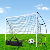 2.4m Football Soccer Net Everfit Portable Goal Net Rebounder Sports Training