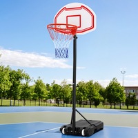 1.6-2.1M Basketball Hoop Stand System Everfit White