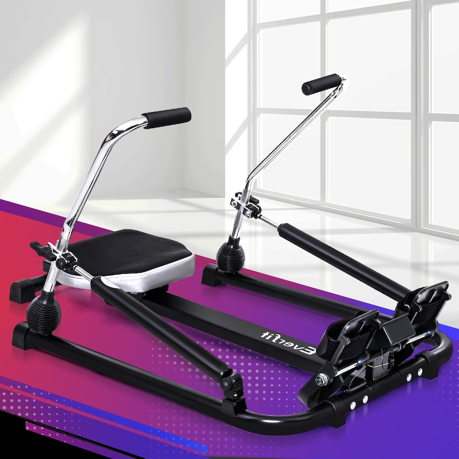 Everfit Rowing Machine Rower Hydraulic Resistance Fitness Gym Home Cardio