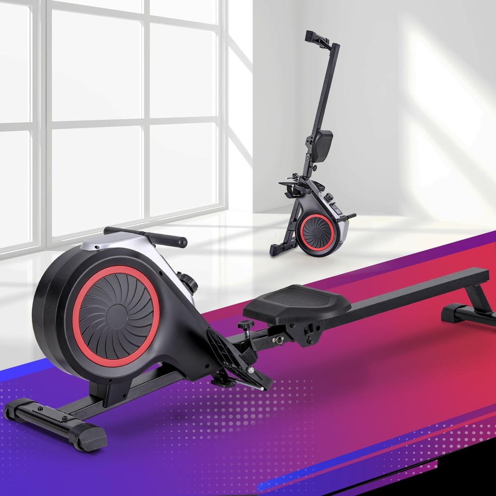 Everfit Rowing Machine 16 Levels Foldable Magnetic Rower Gym Cardio Workout Australia