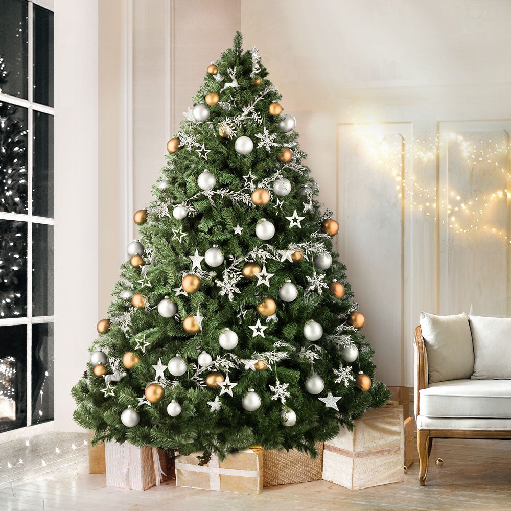 Jingle Jollys Christmas Tree 2.4M 8FT Xmas Home Decorations 1500 Tips Green