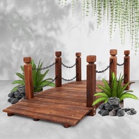 160cm Gardeon Garden Decor Outdoor Ornament Wooden Bridge Chain