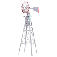 Gardeon Windmill 4FT 146cm Metal Ornaments Outdoor Decor Ornamental Wind Will