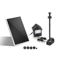 4FT Gardeon Solar Pond Fountain Water Pump Submersible with Battery Kit LED Lights
