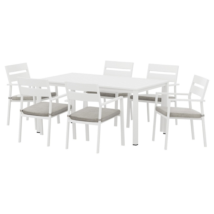 Aluminum Gardeon 7 PCS Outdoor Dining Set Lounge Setting 6-seater