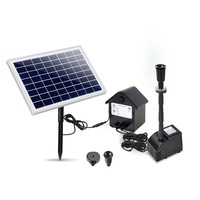 6.6FT Gardeon Solar Pond Fountain Water Pump Submersible with Battery Kit LED Lights