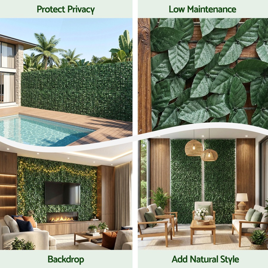 Gardeon Artificial Ivy Privacy Fence Screen Greenery Backdrop Panel for Balcony Patio Garden