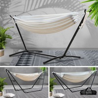 Gardeon Outdoor Hammock Chair With Stand Swing Bed Portable Camping Hammocks Double