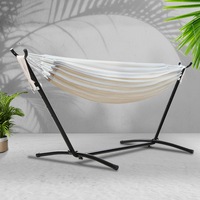 Gardeon Portable Hammock with Stand Hanging Chair Swing Bed Outdoor Furniture Cotton