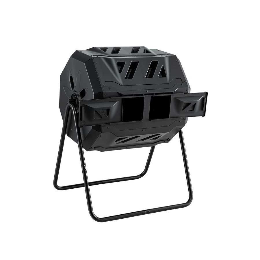 Gardeon Compost Bin Dual-Chamber 160L Composter Tumbler Rotating Waste Recycle