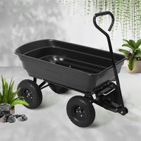 Gardeon Garden Cart Trolley Wagon Dump Cart Trailer Lawn Wheelbarrow Yard Farm