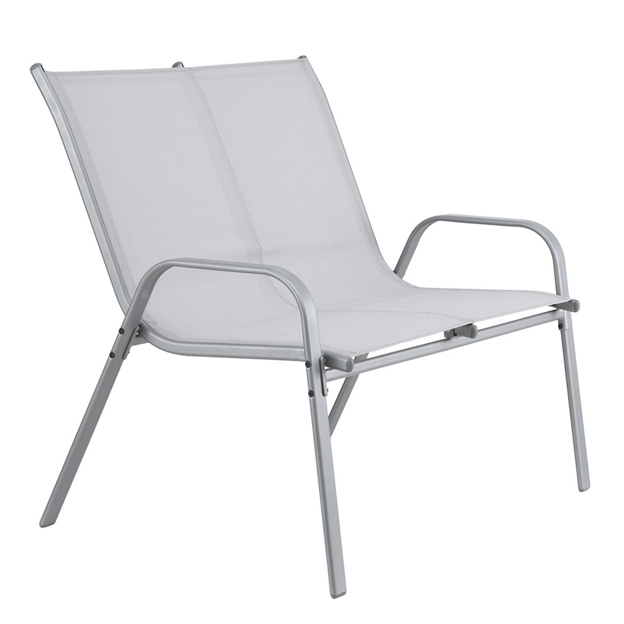 Gardeon Outdoor Garden Bench Seat Steel Patio Chair Park Lounge Backyard Garden Furniture Grey