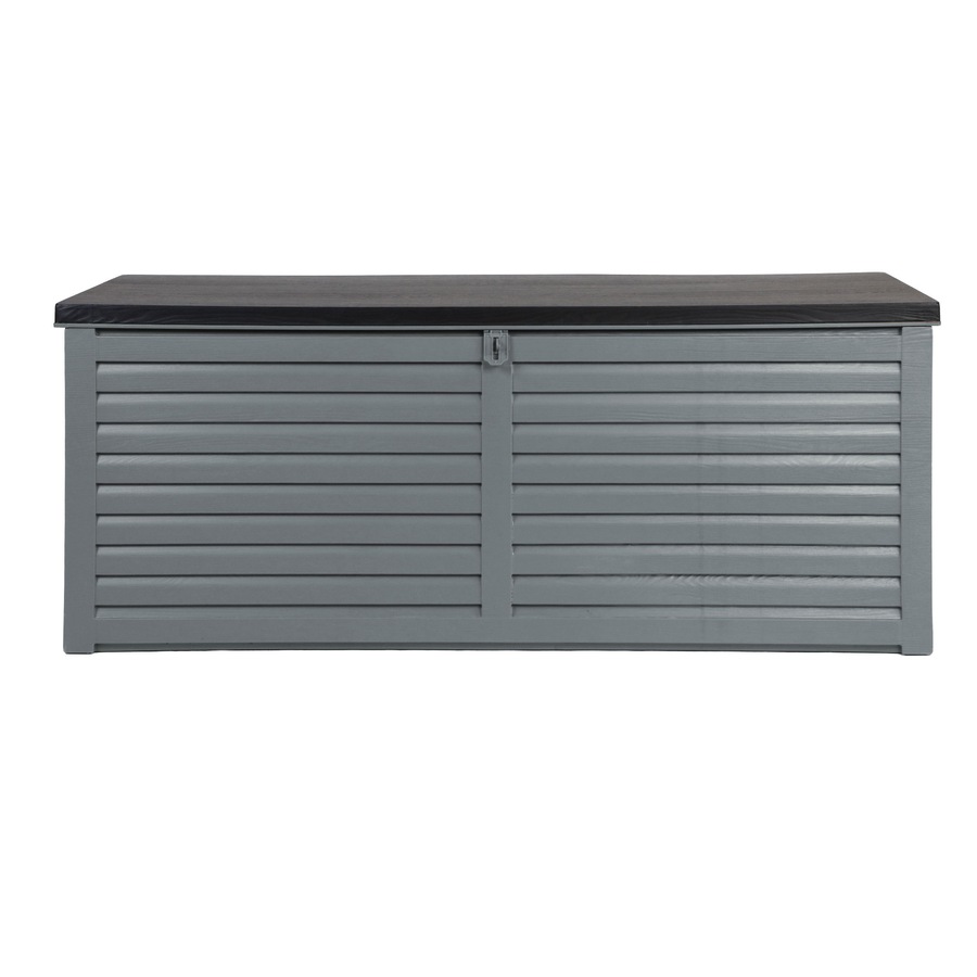 390L Gardeon Outdoor Storage Box Container Lockable Cabinet Garden Bench Tools Toy Shed Black