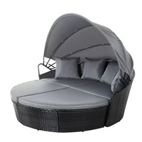 Gardeon Outdoor Sun Lounge Setting Furniture Sofa Wicker Day Bed Patio Garden