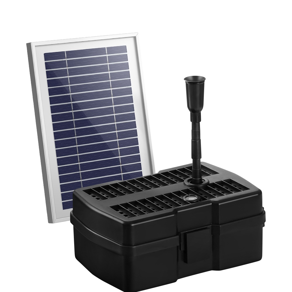 Gardeon Solar Pond Pump Powered Water Fountain Filter Box Submersible Outdoor Pool 4.6FT/6.6FT