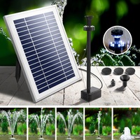 4.3FT Gardeon Solar Pond Fountain Water Pump Submersible with Battery Kit LED Lights