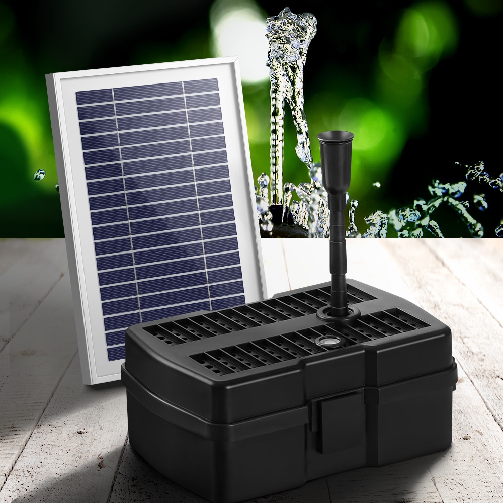 Gardeon Solar Pond Pump with Filter Box 6.6FT Australia