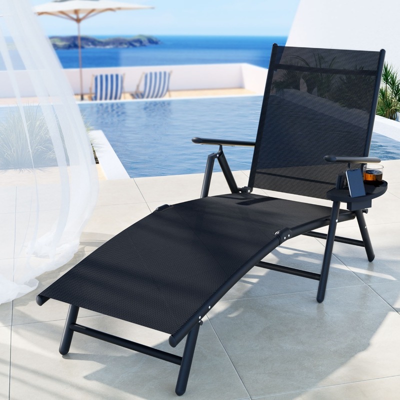 Buy Gardeon Sun Lounge Outdoor Lounger Recliner Chair Foldable Patio