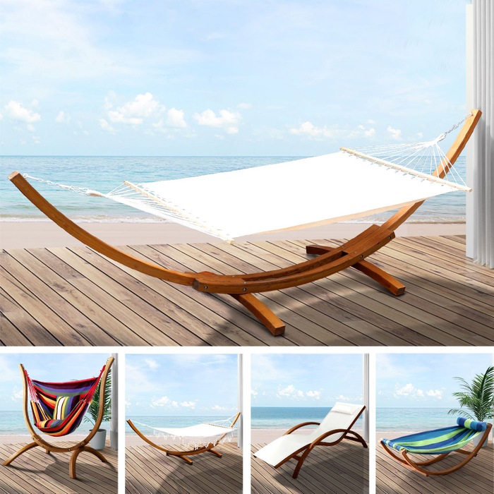Gardeon Swing Chair Outdoor Furniture Hanging Chairs Hammock 3 Seater