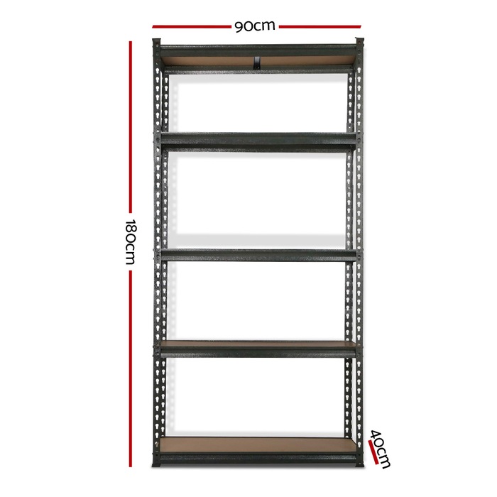 4bay 800kg 6.0m Garage Warehouse Storage Shelving Steel Tool Racking