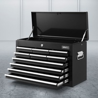 10 Drawer Giantz Tool Cabinet Chest Toolbox Storage Black