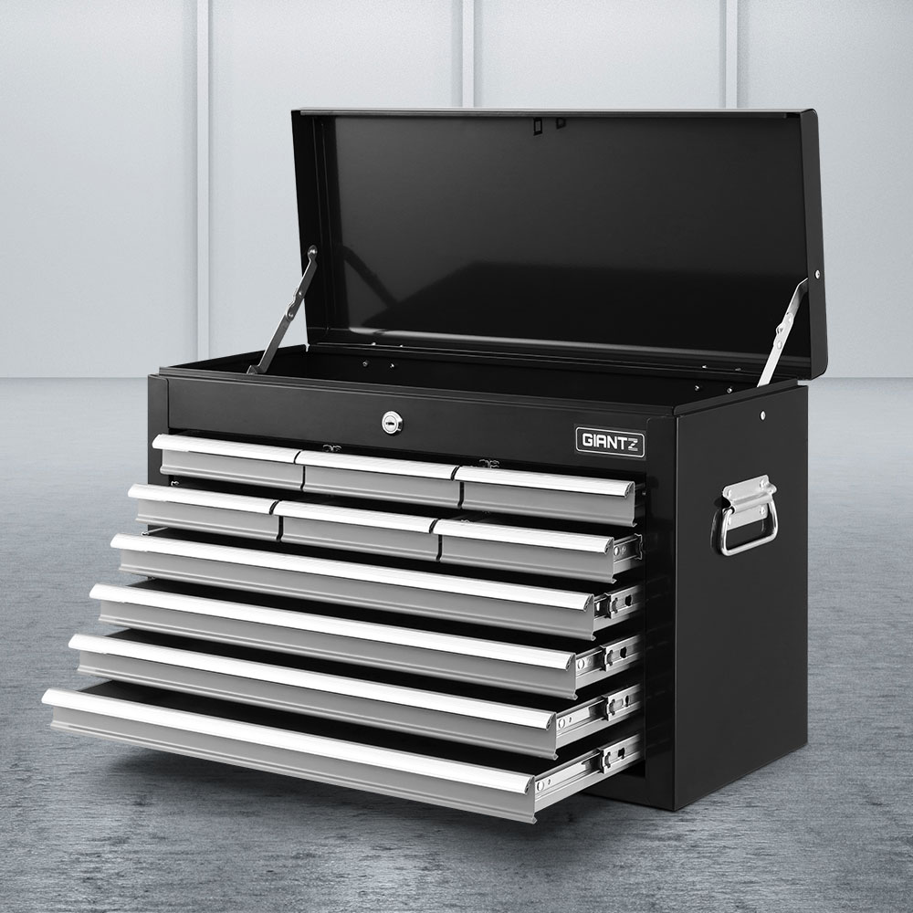 10 Drawer Giantz Tool Cabinet Chest Toolbox Storage Grey Australia
