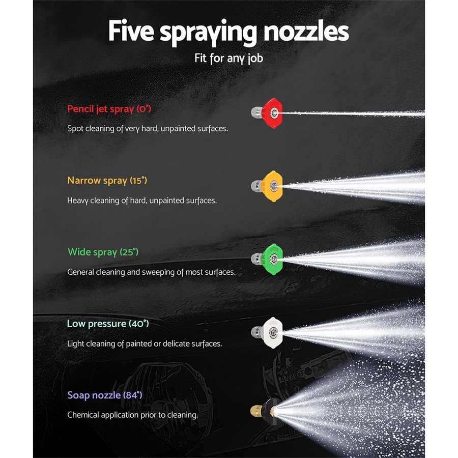Giantz Petrol High Pressure Washer Cleaner 20M Hose Gurney