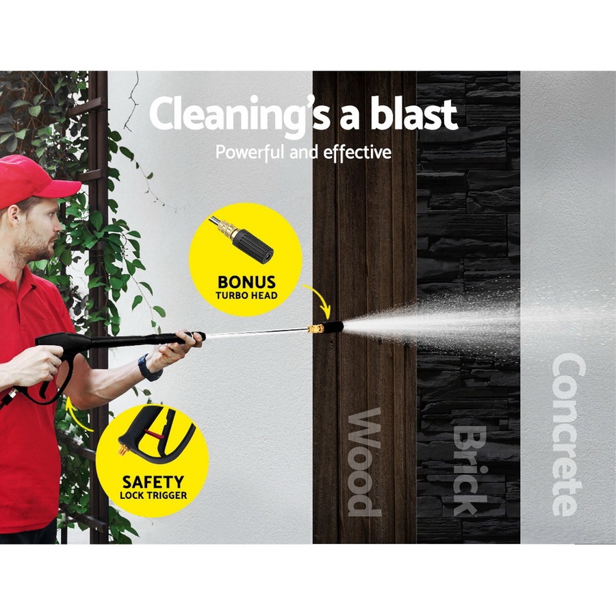 Giantz Petrol High Pressure Washer Cleaner 20M Hose Gurney