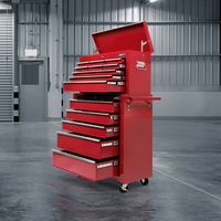 14 Drawer Giantz Tool Cabinet Chest Trolley Toolbox Storage Red