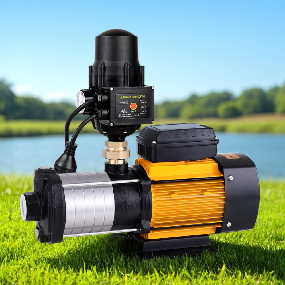 2500W Giantz Garden Water Pump High Pressure Multi Stage Tank Rain Irrigation Black