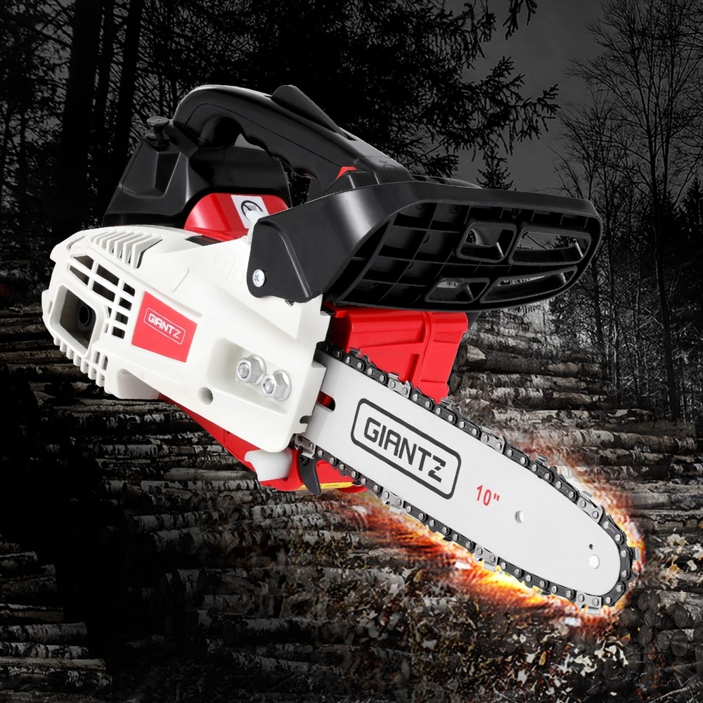 10" Bar Giantz 25cc Petrol Chainsaw E Start Tree Pruning Chain Saw