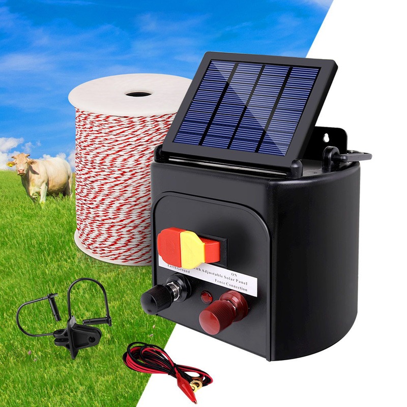 Giantz 3km Solar Powered Electric Fence Energiser Battery Energizer Charger Tape Buy Electric Fence Supplies 9350062020364 Giantz 3km Solar Powered Electric Fence Energiser Battery Energizer Charger Tape Buy Electric Fence Supplies 9350062020364