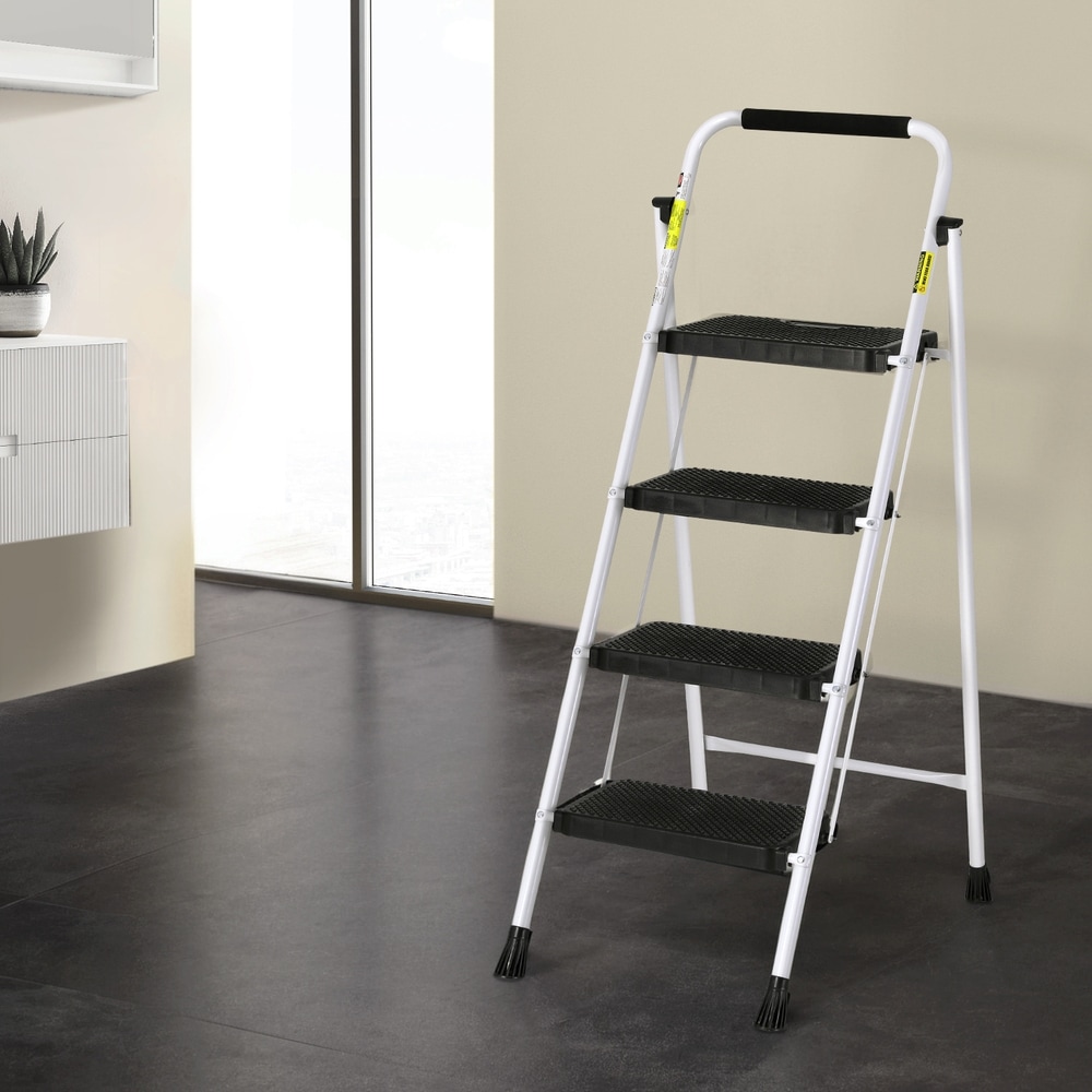 Giantz 4 Step Ladder Multi Purpose Folding Steel Light Weight Platform Australia