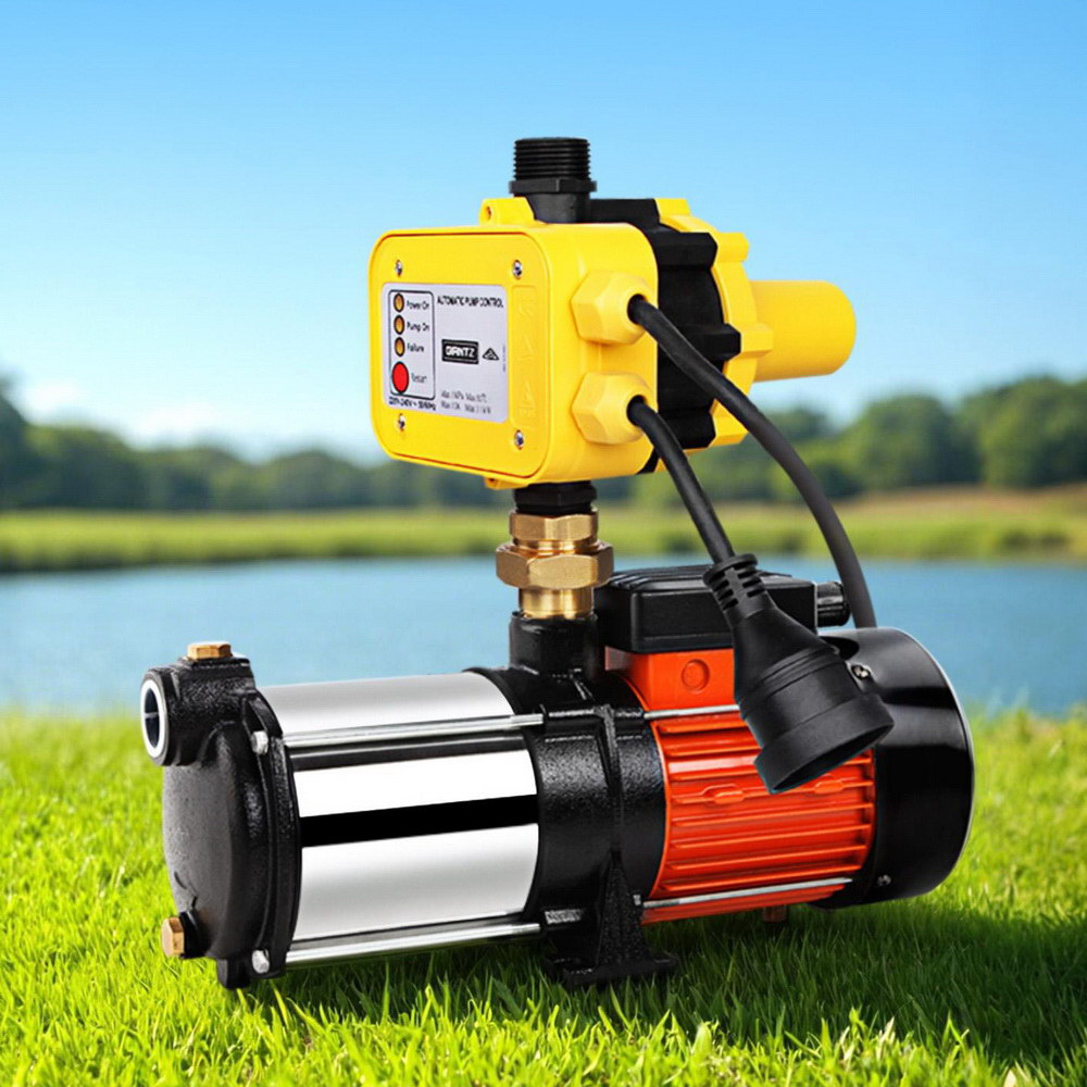 1800W Giantz Garden Water Pump High Pressure Multi Stage Tank Rain Irrigation Yellow