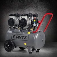 Giantz 50L Air Compressor 200L/min 3.0HP Oil-Free Quiet Electric Portable Air Inflator