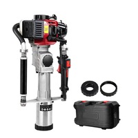 2-Stroke Giantz Petrol Post Driver 55CC Rammer Pile Star Picket Fence Hole Red