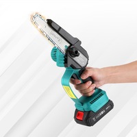 6" Bar Giantz Mini Cordless Electric Chainsaw Rechargeable Wood Cutter