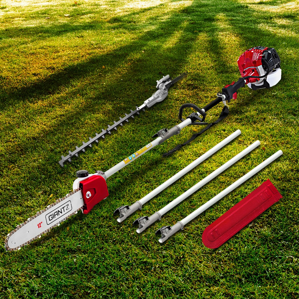 12" Bar Giantz 65CC Pole Chainsaw Hedge Trimmer Chain Saw 4.3m Long Reach