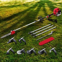 12" Bar Giantz 65CC Pole Chainsaw Hedge Trimmer Brush Cutter Whipper Snipper 9-in-1 MultiTool Saw 5.6M Long Reach