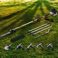 12" Bar Giantz 65CC Pole Chainsaw Petrol Brush Cutter Whipper Snipper Hedge Trimmer