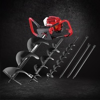 80CC Giantz Petrol Post Hole Digger Extension Auger Bits Kit