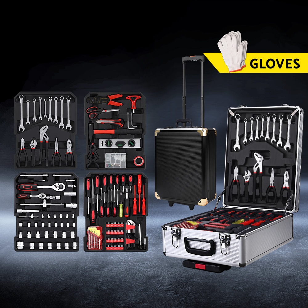 Giantz 786/816pcs Professional Tool Kit Portable DIY Set w/ Trolley Case