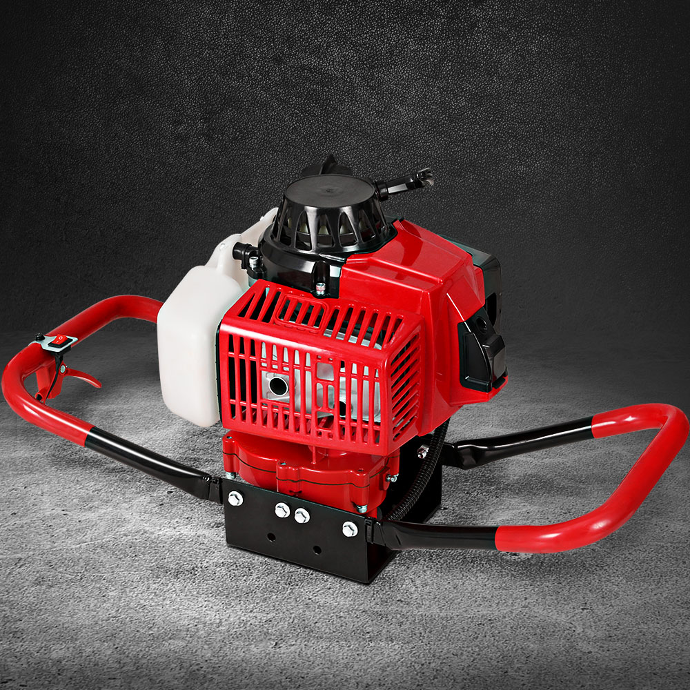 80CC Giantz Petrol Post Hole Digger Motor Only Engine Red Australia