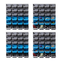 Giantz 96 Storage Bin Rack Wall-Mounted Garage Tool Organiser Shelving